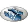 Eleganckie męskie buty sportowe niebieskie 41