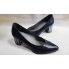 Buty ze skóry naturalnej - granatowe, rozmiar 38