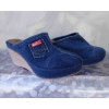 Granatowe Klapki z Koturnem 7,5 cm (Rozmiar 40)