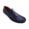 Buty męskie, skóra licowa, niebieskie - rozmiar 42