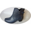 Botki skórzane z obcasem 5,5cm, nr. 40 - szary