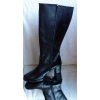 Kozaki Damskie CZARNE nr 37 - Szeroka Cholewka - 42 CM