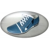 Eleganckie męskie buty sportowe niebieskie 41