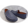 Buty męskie, skóra licowa, niebieskie - rozmiar 42