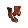 Botki brązowe na szerszą stopę, obcas 5.9 cm, nr.37