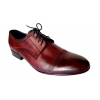 Męskie eleganckie półbuty bordo 41