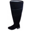 Eleganckie Kozaki Zamszowe czarny 42