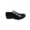 Buty Męskie Skórzane, Szerokie Tęgość H, Czarny