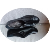 Eleganckie Botki Skóra Czarna 40