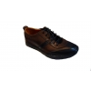 Eleganckie Skórzane Buty Sportowe Brązowe 45