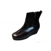 Nowość! Skórzane botki damskie, szerokie, wys. 6cm (roz. 41)
