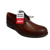 Eleganckie Skórzane Buty Męskie, Tęgość H (Brąz 42)