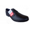 Buty Skórzane Męskie H TĘGOŚĆ Czarne 42