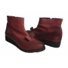 Botki burgund na koturn 3cm - nr. 39