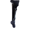 Eleganckie Kozaki z Szeroką Cholewką 48 cm - Czarne, Nr 47