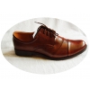 Skórzane Buty Męskie Koniak H40