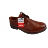 Sznurowane Buty Męskie Tęgość H1/2 Koniak