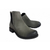Nowe Eleganckie Botki Szary Nubuk 37