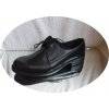 Eleganckie Skórzane Buty Męskie - Czarne, Roz. 42
