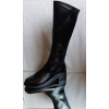 Kozaki Damskie Skóra CZARNE 45