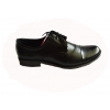 Eleganckie Skórzane Buty Męskie | Czarny | Tęgość H | Rozmiar 43