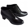 Eleganckie Botki Skórzane HOBCAS 5.5 cm (Rozmiar 44)