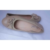 Baleriny damskie w kolorze beżowym