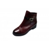 Botki Damskie Skórzane Szerokie H 3cm 39