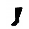 Eleganckie Zamszowe Kozaki - Sz. Cholewka 44 - 37