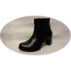 Eleganckie botki damskie, czarny kolor 37