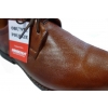 Sznurowane Buty Męskie Tęgość H1/2 Koniak