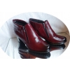 Botki Skórzane Damskie szerokiej tęgości H, obcas 6 cm, rozmiar 36