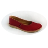 Eleganckie Lekkie Czerwone Buty Skórzane