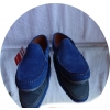 Mokasyny męskie skóra WELUR niebieskie 40