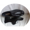 Eleganckie Skórzane Buty Męskie - Czarne, Rozmiar 42
