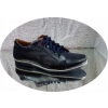 Eleganckie Męskie Buty Granat Skóra 42 cm