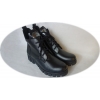 Botki trapery czarne obcas 3cm nr.37 - Nowe Polskie botki trapery, skóra naturalna, ocieplane - 37