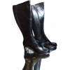 Kozaki Skóra Szeroka Cholewka 46 cm - Rozmiar 44