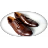 Męskie Eleganckie Półbuty Skórzane 41 Brąz