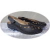 Eleganckie sandały skórzane z koturnem 4cm (rozmiar 40)
