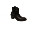 Botki damskie czarne - Polskie, obcas 5,5cm, nr. 40