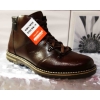 Męskie trzewiki skórzane brązowe 45