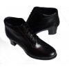 Eleganckie Botki Skórzane 2X H, Czarny - 39