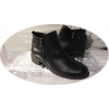 Botki skórzane czarny obcas 4cm nr.43