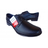Eleganckie Skórzane Buty Męskie H Czarne