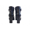 Czarne Skórzane Botki - szerokie tęgość G 1/2 - OBCAS 6cm (Rozmiar 42)