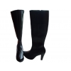 Kozaki Damskie CZARNE nr 37 - Szeroka Cholewka - 42 CM