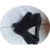 Botki Damskie Skórzane H Obcas 8 cm, 45
