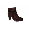 Eleganckie botki damskie bordo 8,5 cm, 38