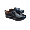 Męskie sportowe buty skórzane, wygodne, grafit - 45